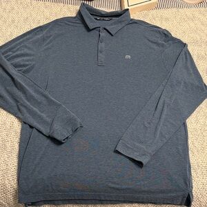 Travis Mathew Navy Long-Sleeve Polo- SIZE XL!